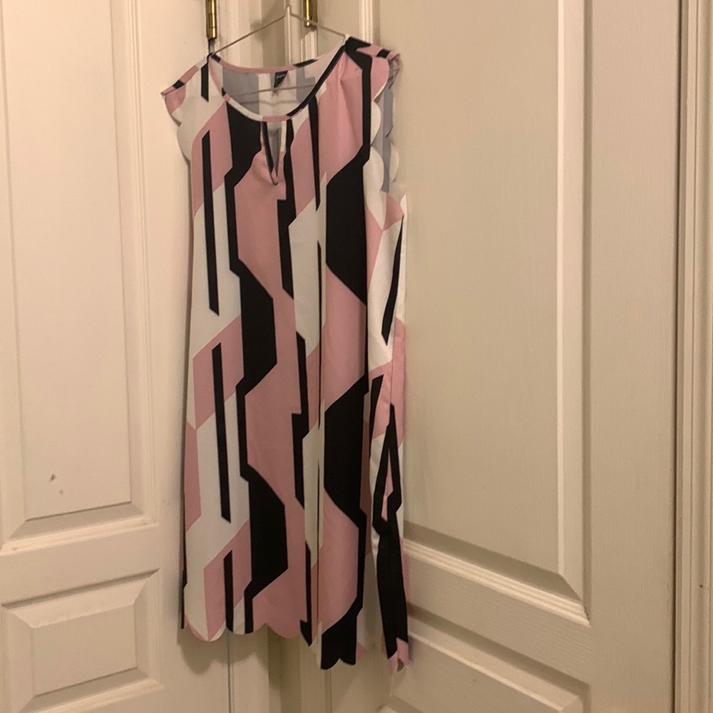 Multicolored lightweight summer dress. Comfortable and chic!